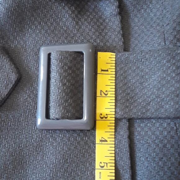 Tulle Sz XL Gray Wool Blend Double Breasted Shawl Collar Belt Lined Coat - Picture 13 of 13